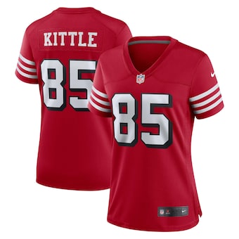 womens nike george kittle scarlet san francisco 49ers altern